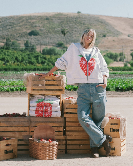 Strawberry Zip Up